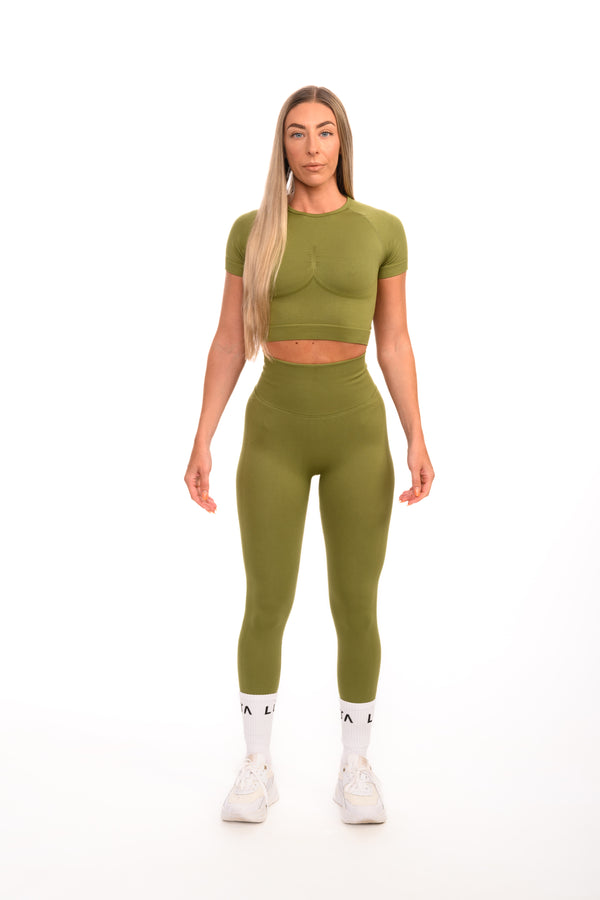 Core Seamless Sculpt Leggings | Army Green