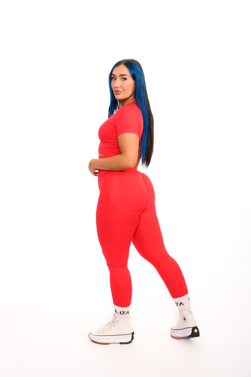 Core Seamless Sculpt Leggings | Red