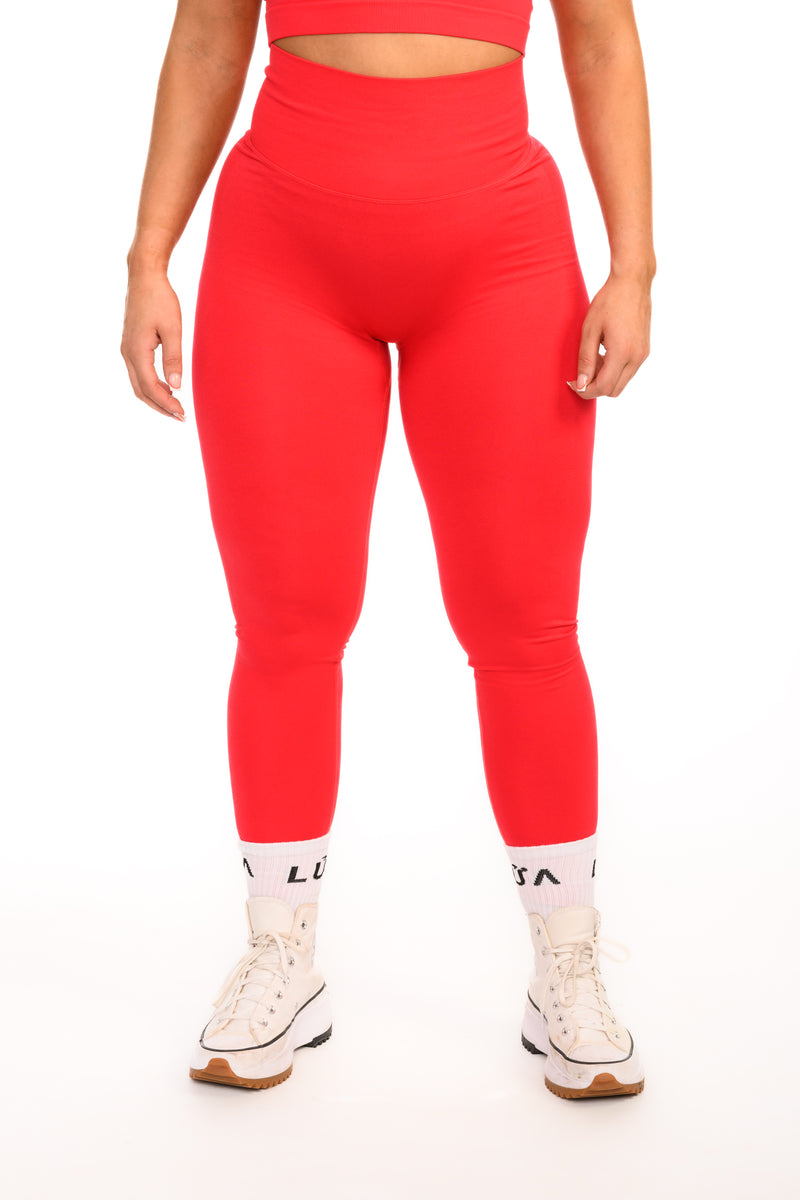 Core Seamless Sculpt Leggings | Red