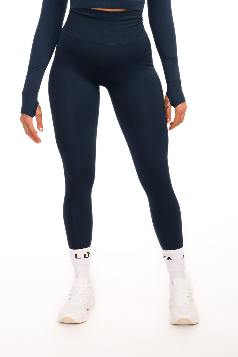 Core Seamless Sculpt Leggings | Black Blue