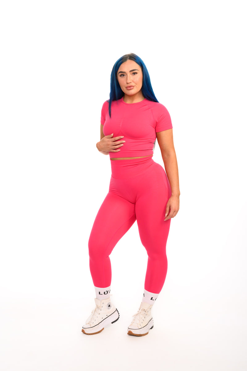 Core Seamless Sculpt Leggings | Rose Red