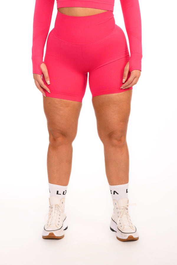 Core Seamless Sculpt Shorts | Rose Red