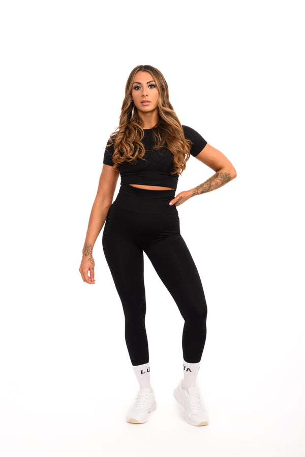 Core Seamless Sculpt Leggings | Black