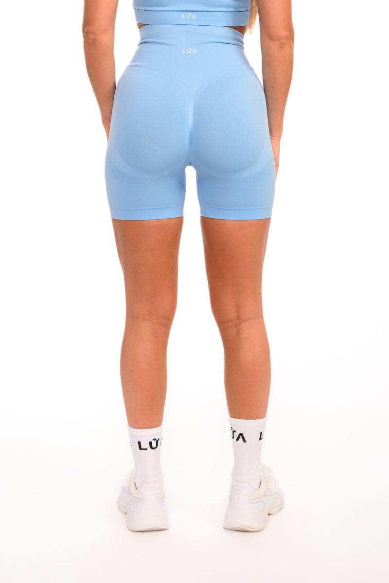 Core Seamless Sculpt Shorts |  Sky Blue