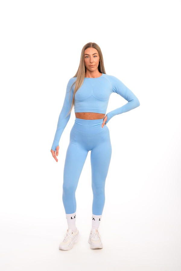 Core Seamless Long Sleeve T-Shirt | Sky Blue