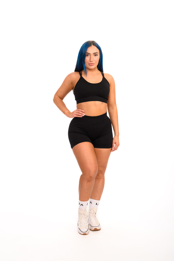 Pure Seamless Sculpt Shorts | Black