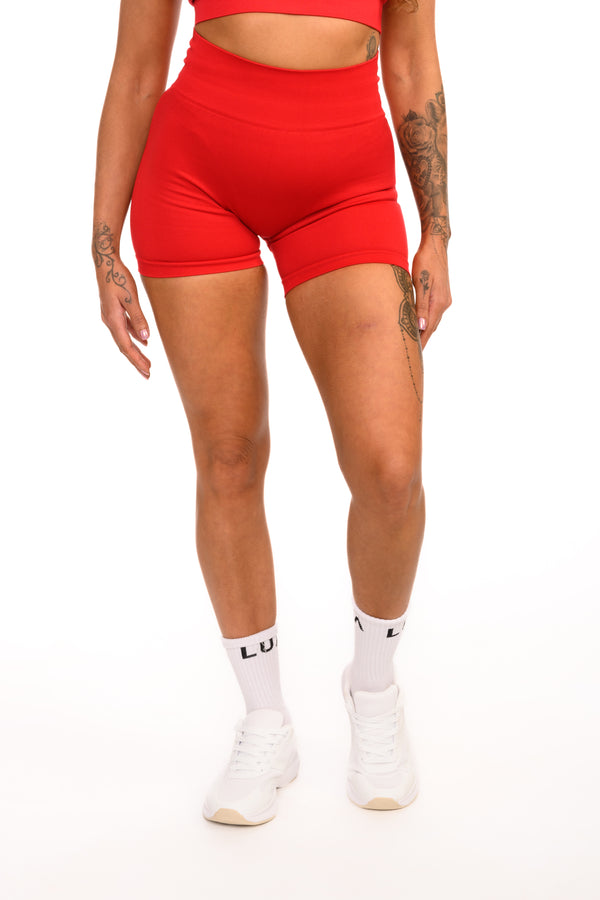 Pure Seamless Sculpt Shorts | Red