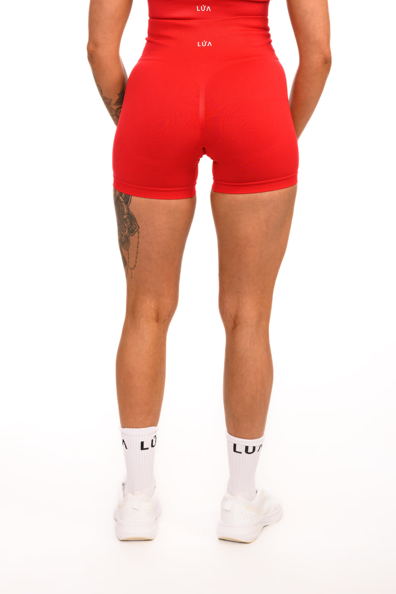 Pure Seamless Sculpt Shorts | Red