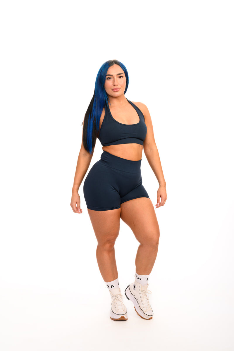 Pure Seamless Sculpt Shorts | Navy