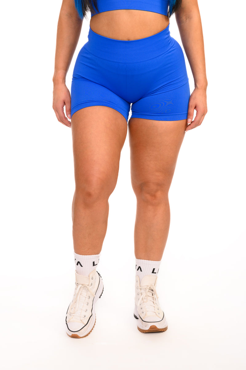 Pure Seamless Sculpt Shorts | Blue