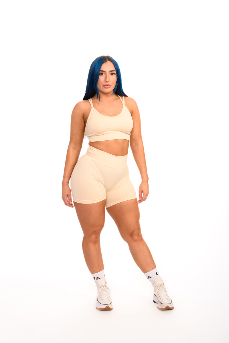 Pure Seamless Sculpt Shorts | Beige