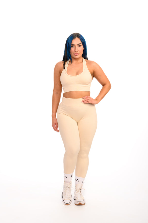 Pure Seamless Backless Bra | Beige